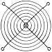�A�C�l�b�N�X �t�@���K�[�h 120mm�p �u���b�N CFG-120A-BK