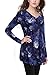 BAISHENGGT Women's Flared Comfy Loose Fit Tunic Top Large Dark Blue