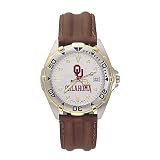 Oklahoma Sooners OU OKLA All Star Watch with Leather Band - Men's