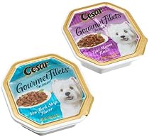 Cesar Canine Cuisine Variety Pack (New York Strip, Filet Mignon) for Small Dogs, 12-Count Cans (Pack of 24)