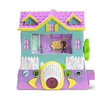 Pixel Chix Babysitter Teal House with Purple Vase