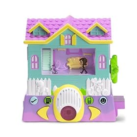 Click here to buy Pixel Chix Babysitter Teal House with Purple Vase by Mattel.