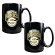 Seattle Sonics NBA 2pc Black Ceramic Mug Set - Primary Logo by Great American Products