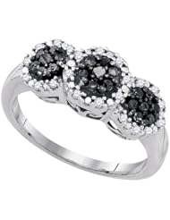 0.34CTW-DIA BLACK DIAMOND FASHION RING
