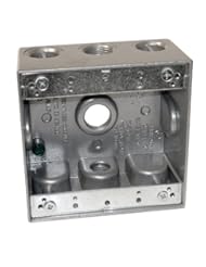 Home Improvement: Preferred Industries 662034 2-Gang Weatherproof Aluminum Box with Three ?-Inch Outlets - Preferred Industries