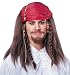 Brown Std Adult Captain Jacks Costume Wig (moustache and wig offered separately)