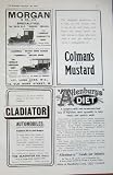 1906 MORGAN MOTOR CAR COLMANS MUSTARD ALLENBURYS DIET