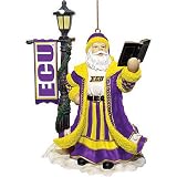 East Carolina Pirates NCAA Fight Song Santa Tree Ornament