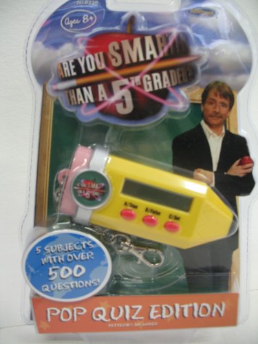 51kgQgJthUL Are You Smarter Than A 5th Grader? Pop Quiz Edition Electronic Key Chain Game