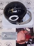 Dick Butkus Autographed/Hand Signed Chicago Bears 2-Bar Mini Helmet with HOF 79 Inscription