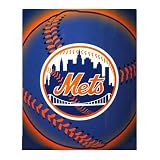 New York Mets Lightweight Rolled Throw Blanket
