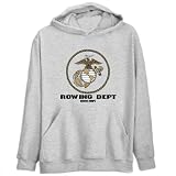 Rowing / MARINE CORPS - ATHL DEPT Sports Mens Hoodie (Heather Gray, Sizes X-Small - XXX-Large)