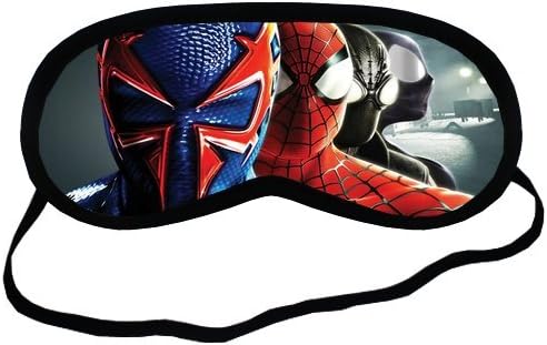 Spider Man Shattered Dimensions Sleeping Mask Comfortable Face Blindfold Cotton Soft Smooth Eyes Sleeping Mask Easy Carry For Travel or Office