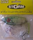 Storms WildEye Suspending Jointed Croaker - 4 Green/Silver Flake