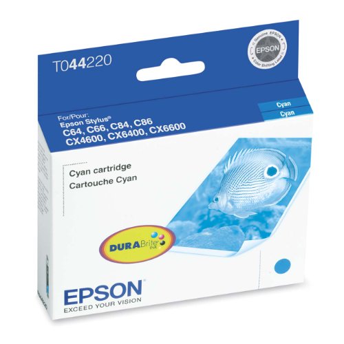 Epson T044220 Cyan Ink Cartridge (C64, C66, C84, C86, CX4600, CX6400, CX6600 Printers)