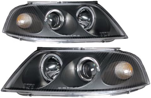 Volkswagen Passat Black LED Halo Projector Headlights