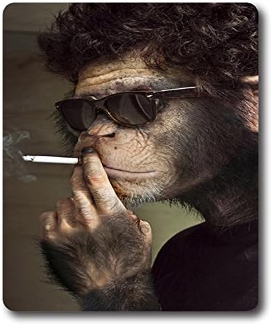 Smoking Monkey Custom Mouse Pads / Mouse Mats