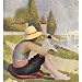 Georges Seurat (Bathing in Asni&egrave;res, detail) Art Poster Print - 13x19