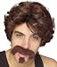 New 70s Male Porn Star Halloween Costume Wig+Moustache Adult