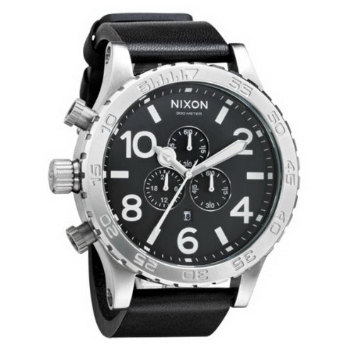Nixon Herren-Armbanduhr XL Chronograph Leder A124000-00 Preisvergleich