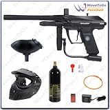 Kingman Spyder VS Series VS1 WITH EYE Electronic Paintball Marker Package Matte Black Set A