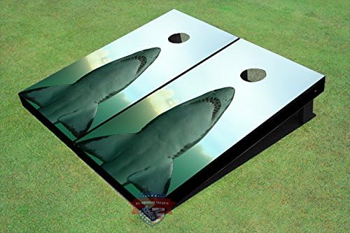 Shark #1 Theme Corn Hole Boards Cornhole Game Set