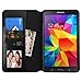 Galaxy Tab 4 7.0 Case, NageBee - Samsung Galaxy Tab 4 7.0 Wallet Flip Fold Case Pouch Cover Fold Stand case Premium Leather Wallet Flip Case for Samsung Galaxy Tab 4 7 (7.0 inch) (Black)