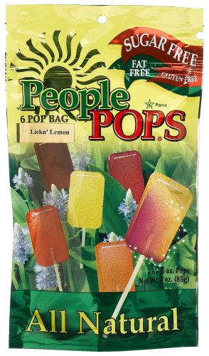 People Pops Lickin' Lemon Pops, 6-Pop Bags (Pack of 12)