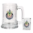 Chivas USA Soccer Glass Tankard and Square Shot Glass Set - Primary Team Logo MAJOR-LEAGUE-SOCCER Soccer