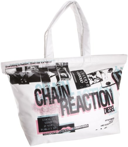 Diesel Women's Popular-Pu Large East/West Shoulder Bag Newspaper Large