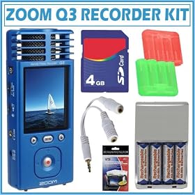 Zoom Q3 Handy Video Recorder w/ High Quality Microphone + 4GB Accessory Kit