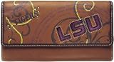 Fossil Wallet - LSU - Flap Clutch (Color: Saddle)