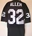 Marcus Allen Autographed Black Custom Throwback NFL Football Jersey with HOF 03 Inscription