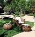 Lounge-Sessel Montserrat mit Fu�hocker Alu-Gest. KS-Gefl. Lederoptik, inkl. Kiss