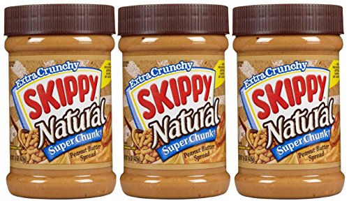 Skippy Natural Peanut Butter - Super Chunk - 15 oz - 3 ct