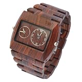 WeWOODウィーウッドジュピター/木製のオーガニック腕時計クロノメンズウォッチ/ブラウン