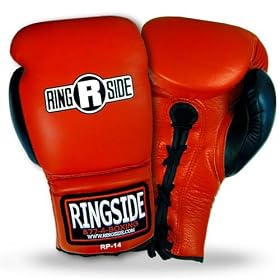 RINGSIDE RP 14OZ LACE UP BOXING SAFETY TRAINING GLOVES by
