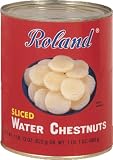 Roland Peeled Sliced Water Chestnuts, 29-Ounce Tins (Pack of 12)