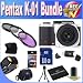 Pentax K-01 16MP APS-C CMOS Compact System Camera With 40mm Lens (White) + Extended Life Battery + 8GB SDHC Class 10 Memory Card + USB Card Reader + Memory Card Wallet + Deluxe Case w/Strap + Shock Proof Deluxe Case + Mini HDMI to HDMI Cable + 3 Piece Professional Filter Kit + Accessory Saver Bundle!