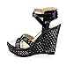 Dbdk Cree-1 Women's Ankle Strap Crossing Platform Wedge Sandals