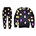 Voglee Emoji Printing Pretty Sweatpants Joggers Sweatshirt Pants