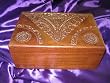 Gift Idea- Peacock Hand Carvings Walnut Wood Jewelry Box From India