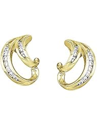 Pair of 14K Yellow Gold Diamond Earrings - 0.18 Ct. -- LIFETIME WARRANTY