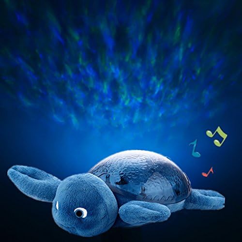 BH Baby Underwater Wave Projector Plush Turtle Nightlight - Blue