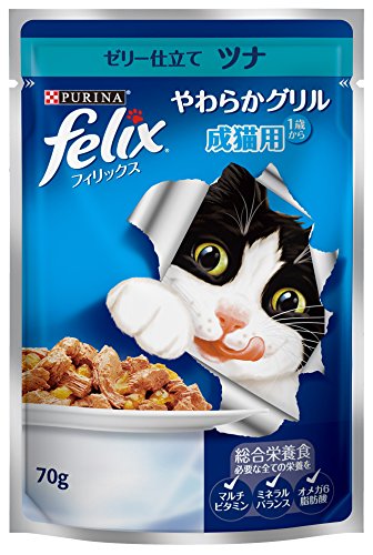 フィリックス やわらかグリル 成猫用ゼリー仕立てツナ 70g×12個入り