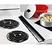 FLYINGCOLORS Kitchen Silicone Stove Counter Gap Cover - Set of 2 - Stove Gap, Gap for stoves, Cooktop Accessories, Black