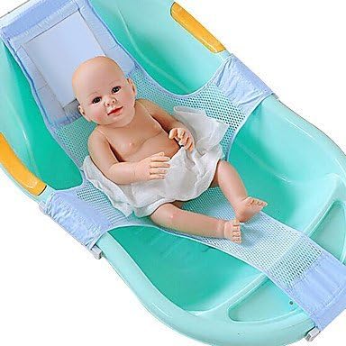 MLA Baby Adjustable Cotton Mesh Bathtub Bath Seat Support Net Cradle G by JMDZHA