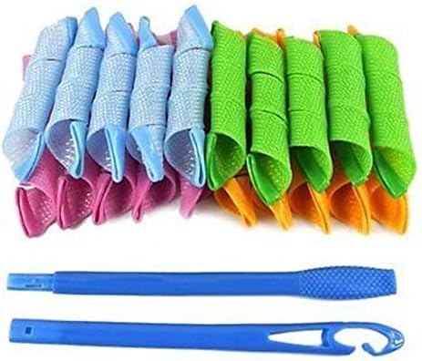 Hair curler Spiral Ringlets Circle Roller With Hook Stretched 20PCS