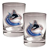 Vancouver Canucks NHL Rocks Glass Set - Primary Logo