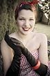 Matte Finish Cotton Elbow Length Gloves